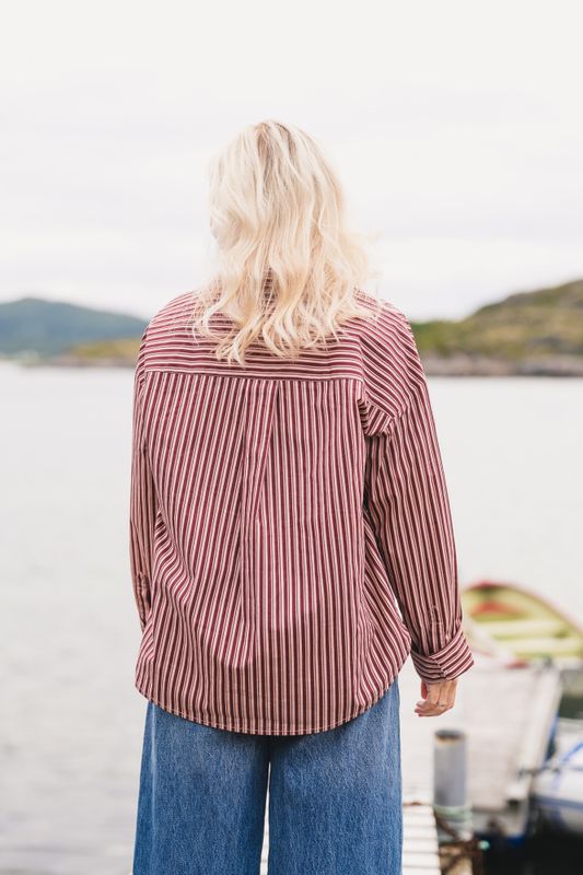 Ida Maja Shirt STP M Rose/Choco T 