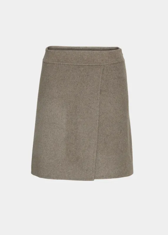 Kaia Wool Skirt Dune 