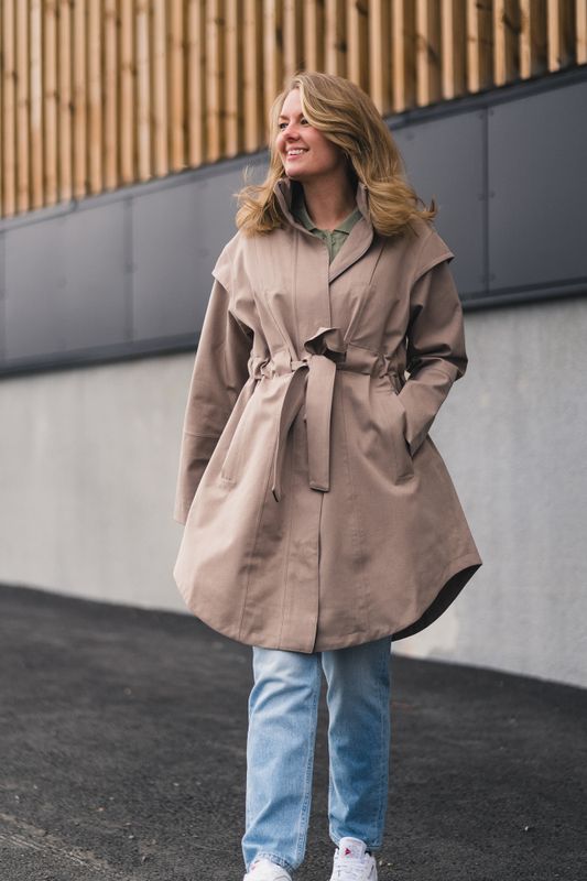 Monsun Coat Taupe 