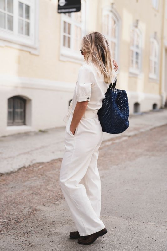 Mateo SS Jumpsuit Offwhite 