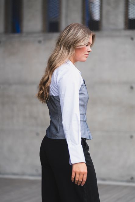 Hovedbilde Polly Corsage Mix Shirt White 