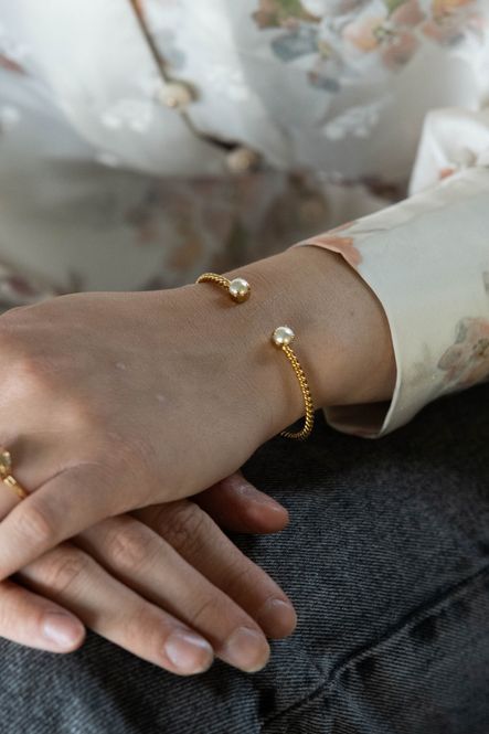 Hovedbilde Mini Twisted Bracelet Pearl 