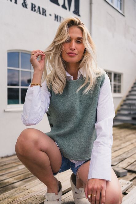 Hovedbilde Ina Emma Vest C Green Melange 