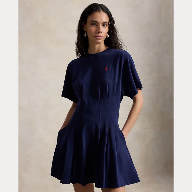 Hovedbilde Shaped Cotton Jersey Tee Dress Newport Navy 