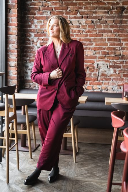 Hovedbilde Voli Shoulder Blazer Berry Red
