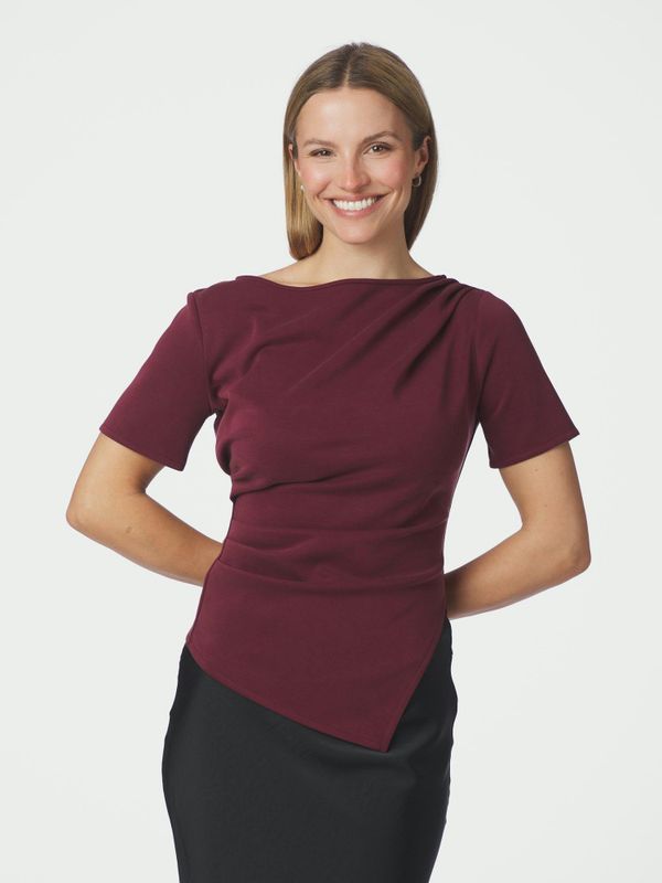 Rasmine Soft Blouse Wine 