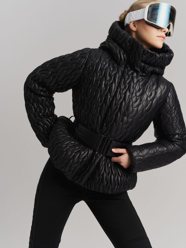 Mathilde Braided Down Jacket Black 