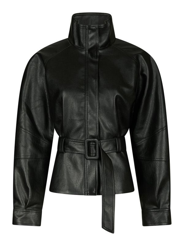 Jaclyn Faux Leather Jacket Black 