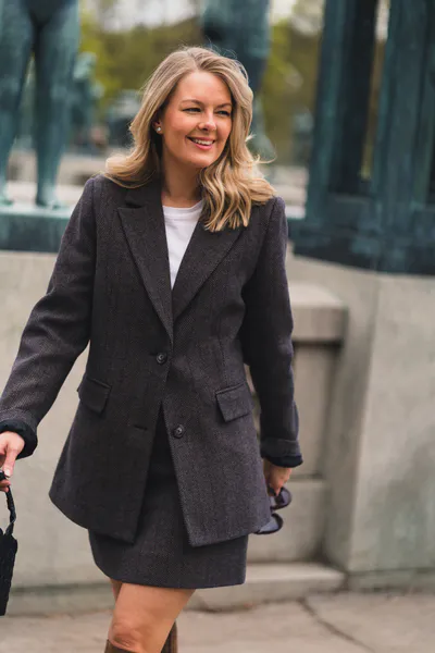Hovedbilde Brooklyn Blazer Taupe Herringbone