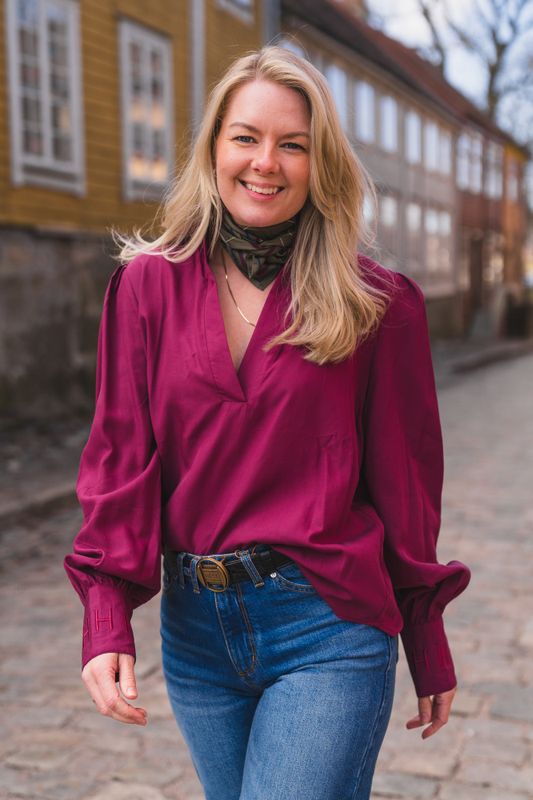 Mie Tencel Blouse Potent Purple