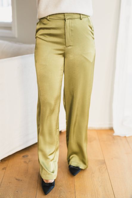 Hovedbilde Emmett Heavy Sateen Pants Sage Green 