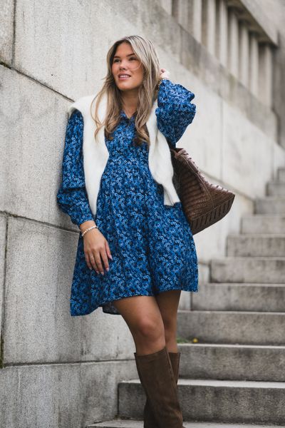 Hovedbilde Astrid Dress Blue Iolite Flower 