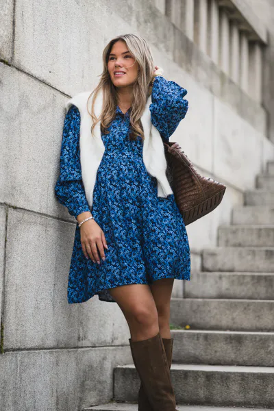 Hovedbilde Astrid Dress Blue Iolite Flower 