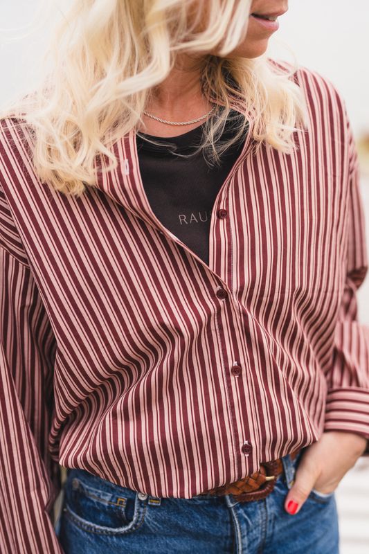 Ida Maja Shirt STP M Rose/Choco T 