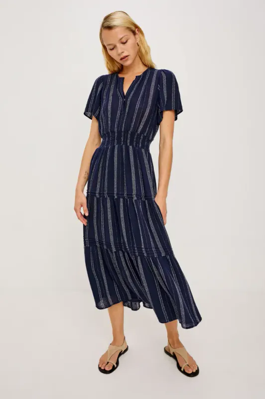Cannes Dress Marina Stripe 