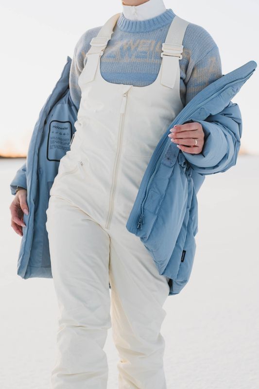 W Tryvann Bib Trousers Ecru 